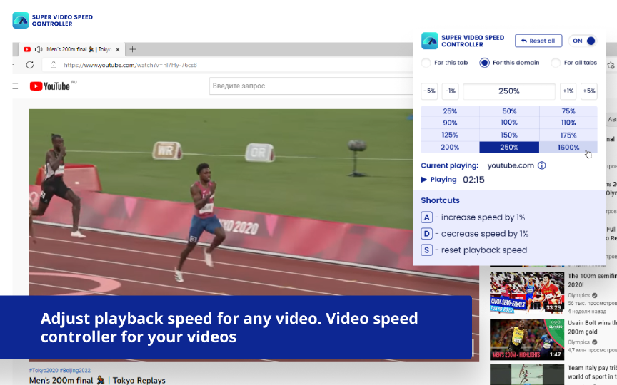 Super Video Speed Controller screenshot